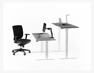 Centro 6451 Lift Desk - Bdi Centro Lift Standing Desk - Large / Storage Drawer #4019780