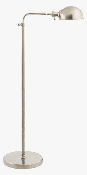 Old Pharmacy Floor Lamp In Antique Nickel - Electric Light #4019875