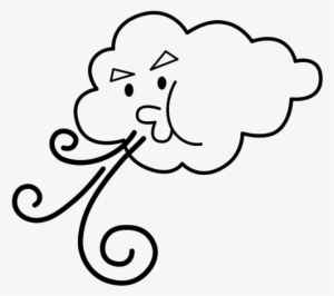 Drawing Cloud 23 - Estado Del Tiempo Viento #4020348