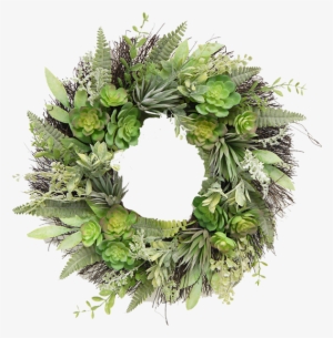 Succulent Grass Wreath - Wreath #4021132