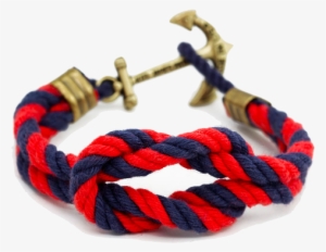 Kiel James Patrick Anchor Bracelet In Navy #4022345
