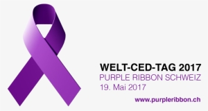 Purple Ribbon Banner - Mental Health Awareness Month #4022435