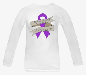 Show Your Fighting Strength And Hold On To Hope With - Awareness Ribbon #4022625