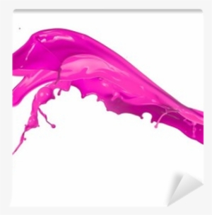Pink Splash Isolated On White Background Wall Mural - Photography #4022792