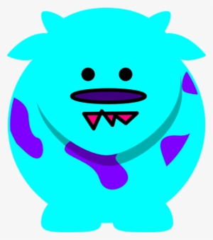 Blue Monster Svg Clip Arts 528 X 598 Px #4022819