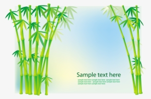 Bamboo And Grass Plant Vector - Anh Nen Cay Tre #4023009