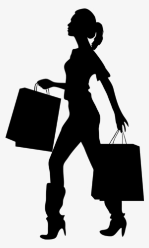 Imágenes De Siluetas De Mujeres De Compras - Mujeres De Compras Png #4023376