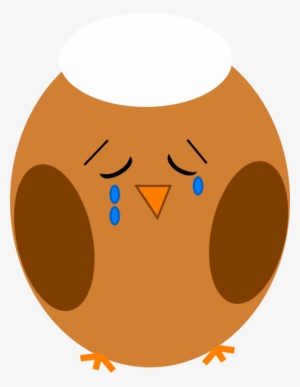 Owl Clipart Face - Crying Owl Clipart #4023931
