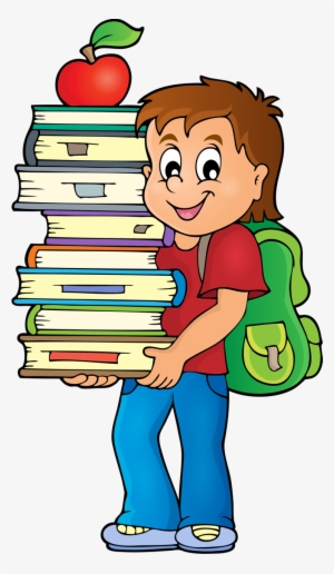 Weekly School Timetable Theme 4 [преобразованный] - Child Holding Books Clipart #4024850