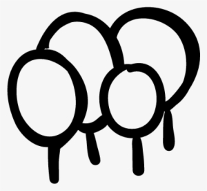 Forest Outline Hand Drawn Of Circular Trees Group Vector - Vector Graphics #4025268 Forest Outline Hand Drawn Of Circular Trees Group Vector - Vector Graphics #4025268