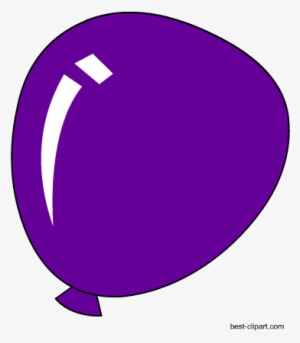 Free Purple Balloon Clip Art - Purple Balloon Clip Art #4025751