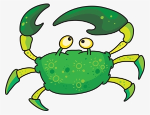Crab1 - Cartoon Green Crab Png #4026125