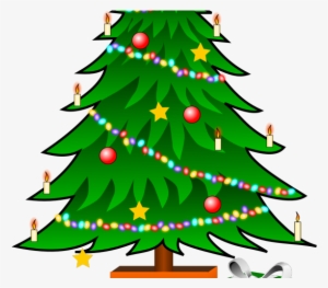 Cartoon Christmas Tree - Christmas Tree Clipart Transparent Background #4026296