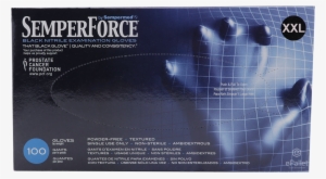 Sempermed - Semperguard Semperforce Gloves - Black, Small, 1000/carton #4026342