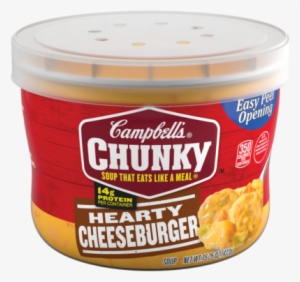 Hearty Cheeseburger Soup Microwavable Bowl - Campbell's Chunky Hearty Cheeseburger Soup, 18.8 Oz. #4026485