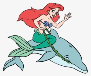 Free Download Dolphin Clipart Ariel Mermaid Clip Art - Dolphin Ariel #4027062