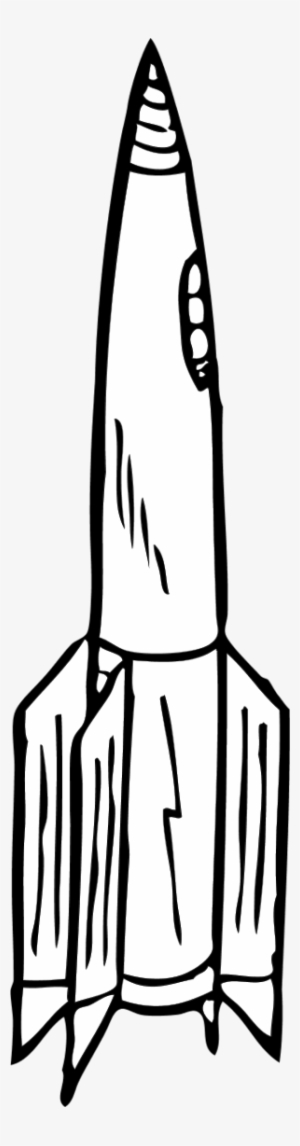 Download - Out Line Drawing Of Rocket #4027116