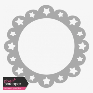 Scalloped Star Frame Shape Template - Pip Studio Logo #4027222