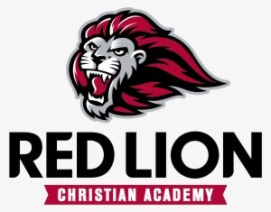 Red Lion Logo W White Background - Christian School Lions #4027269