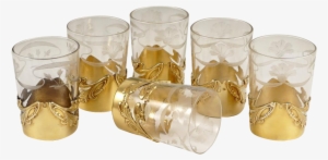 Art Nouveau French Sterling Silver Gilt Vermeil Shot - Shot Glass #4027495