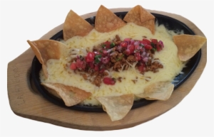 Melted Mozzarella Topped With Chorizo - Corn Chip #4027741