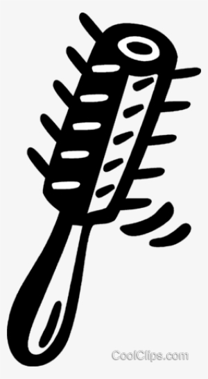 Hairbrush Royalty Free Vector Clip Art Illustration - Escova Vetor Png #4028203