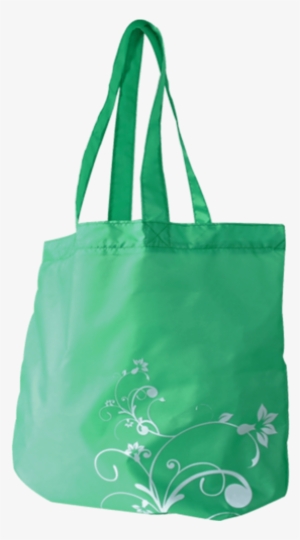Fold Up Green Nylon Swirl Bags - Shoulder Bag #4029328