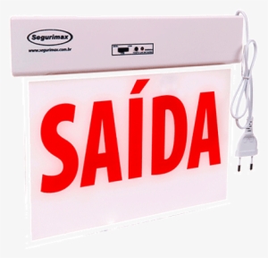 Sinalização Saída Acrílica Standard Df Vermelha Sem - Sinalização Saída Acrílica Emergência Led 24151 Segurimax #4029547