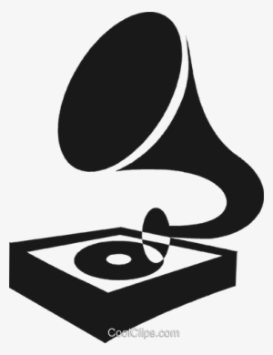 Gramophone Royalty Free Vector Clip Art Illustration - Vitrola Vetor Png #4029572
