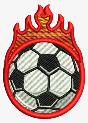Soccer Flame Iron-on Patch - Football #4029727