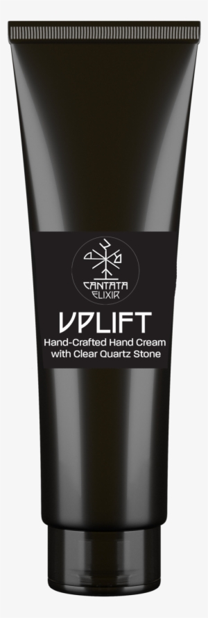 Uplift Aromatherapy Hand Cream 200ml With Clear Quartz - Stock Black Cosmetic Tube #4030397