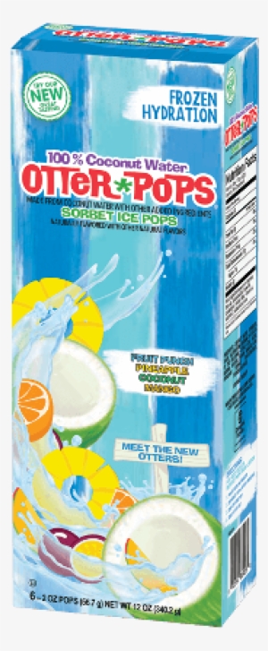 6 Ct/2 Oz 100% Coconut Water Ice Pops - Otter Pops Coconut Water #4030568