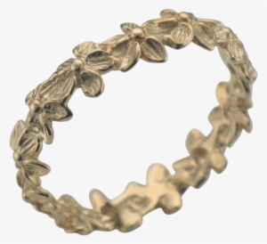 Estate 14k Yellow Gold Floral Ring #4031390