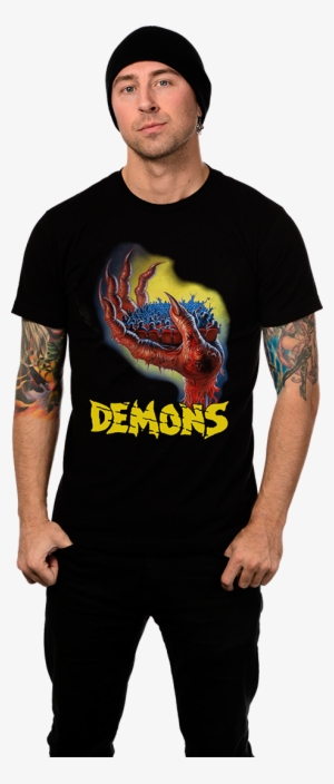 Lamberto Bava's "demons" Hand T-shirt - Demons Replica Movie Mask 1:1 Scale Horror Halloween #4032570