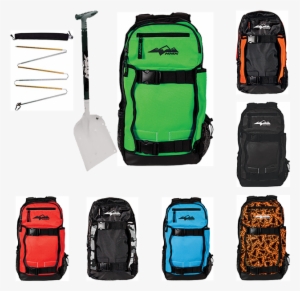 Hmk Backcountry Pack And Demon Shovel With Probe - Hmk (hm4pack2fg) Green/green One Size Backcountry Ii #4033458