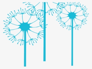 Dandelion Clipart Blue Dandelion - Colorful Dandelion Vector Png #4034502