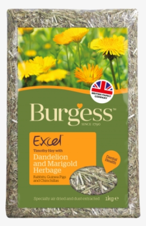 Burgess Excel Timothy Hay Dandelion And Marigold Herbage - Burgess Pet Care Burgess Excel Herbage Dandelion #4034760