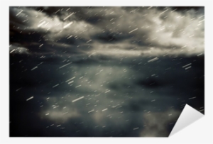 Vinilo Pixerstick Cielo Nublado Con La Nieve Cayendo - Cloud #4035072