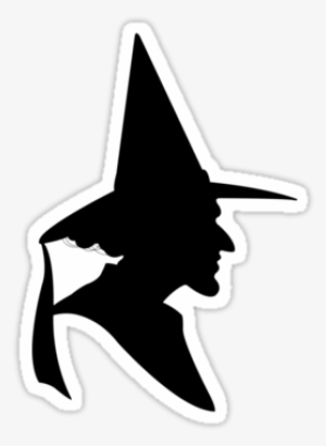 Wicked Witch Silhouette" Stickers By Luc Kersten - Wizard Of Oz Wicked Witch Silhouette #4035132