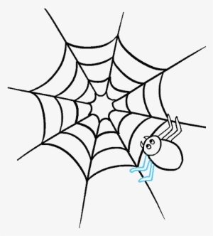 How To Draw Spider Web With Spider - Halloween Spider Web Coloring Pages #4035165