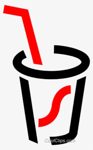 Refrigerante Com Um Canudo Livre De Direitos Vetores - Canudo Vetor Png #4035223