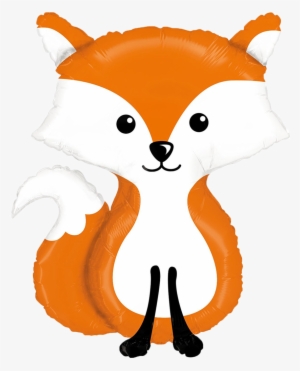 36" Woodland Fox Balloon Giant Welcome Baby Animal - Woodland Creatures #4036261