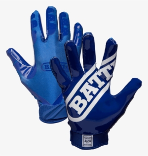 Battle Doublethreat Navy Blue Youth Football Receiver - Battle Gloves Football #4036421