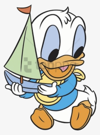 Baby Donald W/boat 3 Donald Disney, Disney Duck, Disney - Baby And Donald Duck Playing #4037140