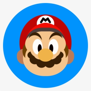 Mario Avatar With Blue Background - Flatus #4037734