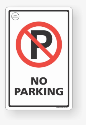No Parking With Pictogram & Text Sign - No Parking Either Side #4038575