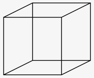 Example Of The Iconic Necker Cube - Cube Png #4038645