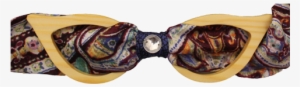 Pajarita Madera Mujer Modelo Glasses Tela Cachemir - Paisley #4038647