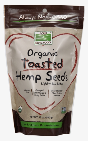 Hemp Seeds, Organic Toasted - Now Foods - Now Real Food Organic Toasted Hemp Seeds #4038778