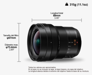 Objetivo Leica Dg H-e08018 - Panasonic H-e08018 Leica Dg Vario-elmarit 8-18mm F/2.8-4 #4038929